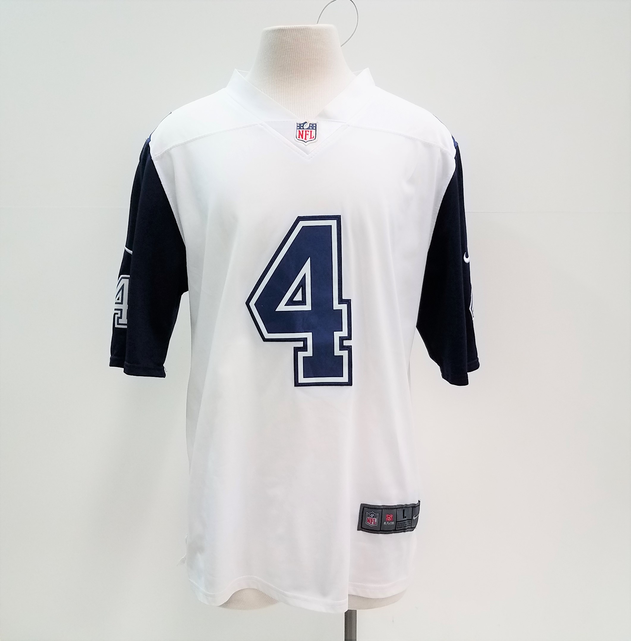 skuffe uklar Barry Buy the Nike Dak Prescott #4 Dallas Cowboys White Jersey Sz. L |  GoodwillFinds