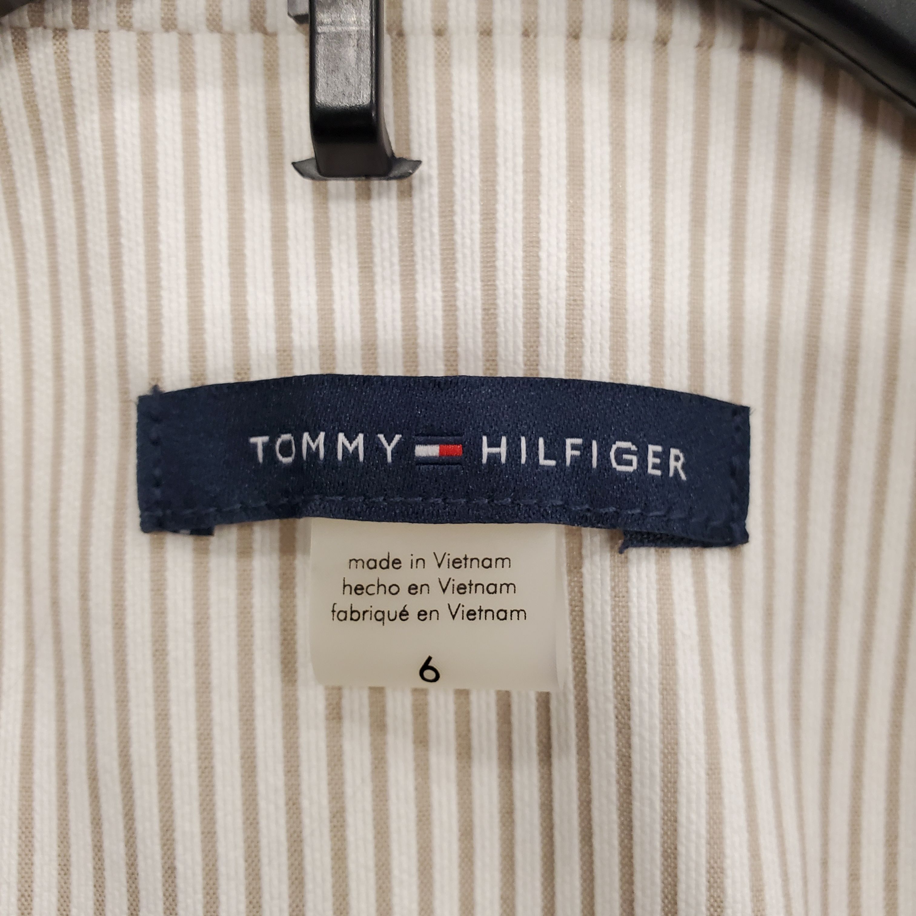 Buy the Tommy Women Stripe Blazer Sz NWT | GoodwillFinds